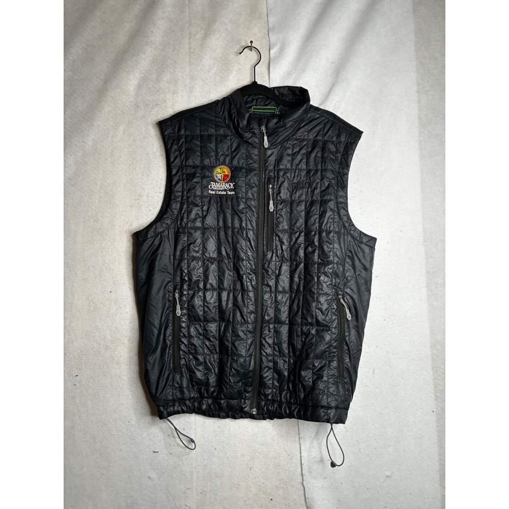 Stio Mens Azura Insulated Vest Black XL Tamarack Resort Primaloft Quilted Puffer